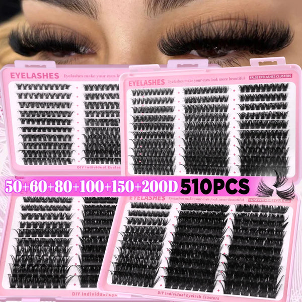 Wispy Eyelash Clusters