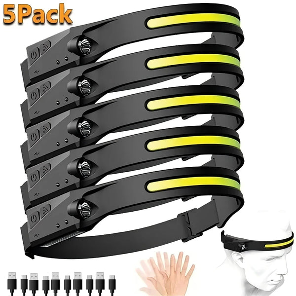 Rechargeable LED Sensor Headlamp